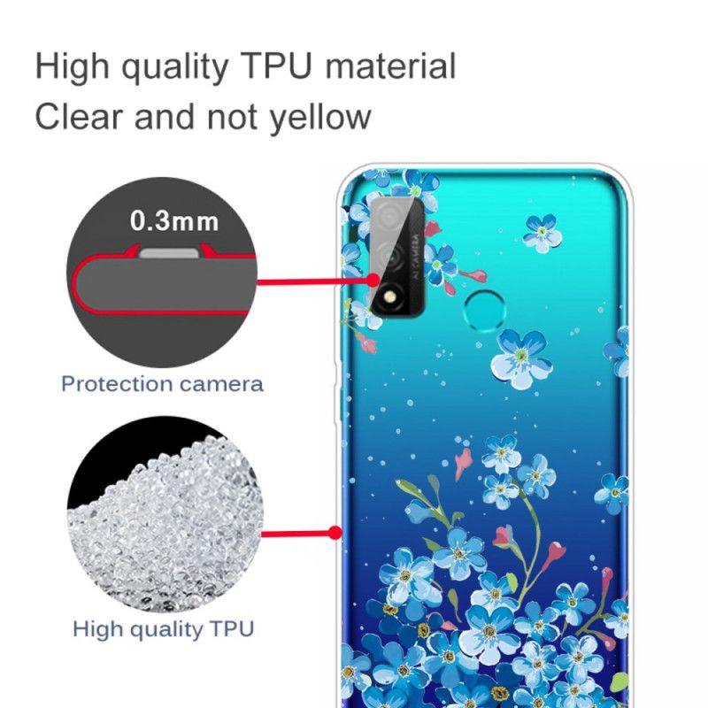 Cover Huawei P Smart 2020 Mobilcover Buket Blå Blomster