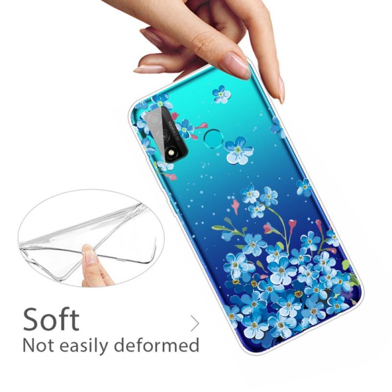 Cover Huawei P Smart 2020 Mobilcover Buket Blå Blomster