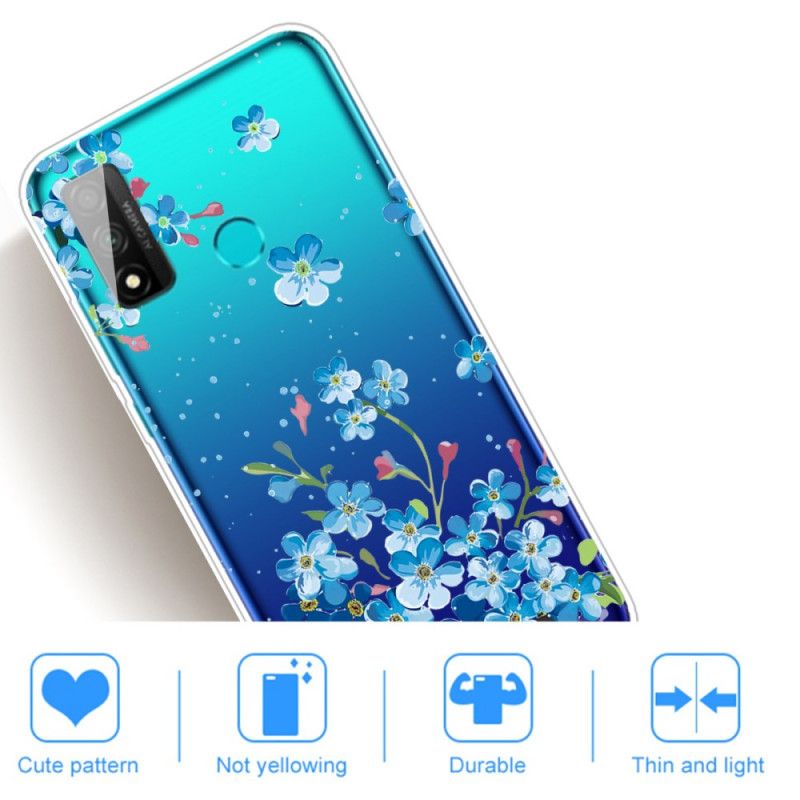 Cover Huawei P Smart 2020 Mobilcover Buket Blå Blomster