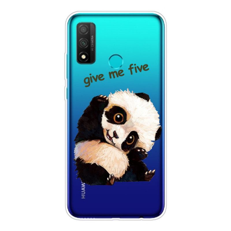 Cover Huawei P Smart 2020 Mobilcover Gennemsigtig Panda. Giv Mig Fem