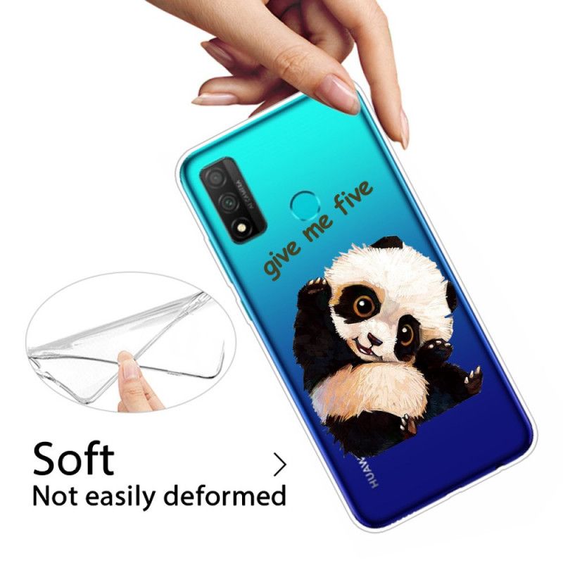 Cover Huawei P Smart 2020 Mobilcover Gennemsigtig Panda. Giv Mig Fem