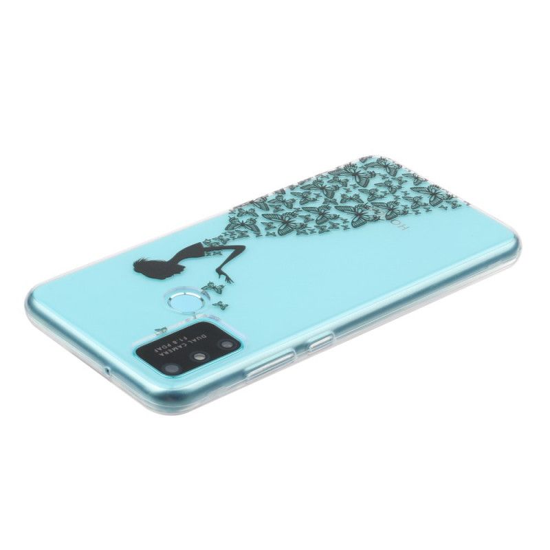 Cover Huawei P Smart 2020 Mobilcover Gennemsigtig Sommerfuglekjole