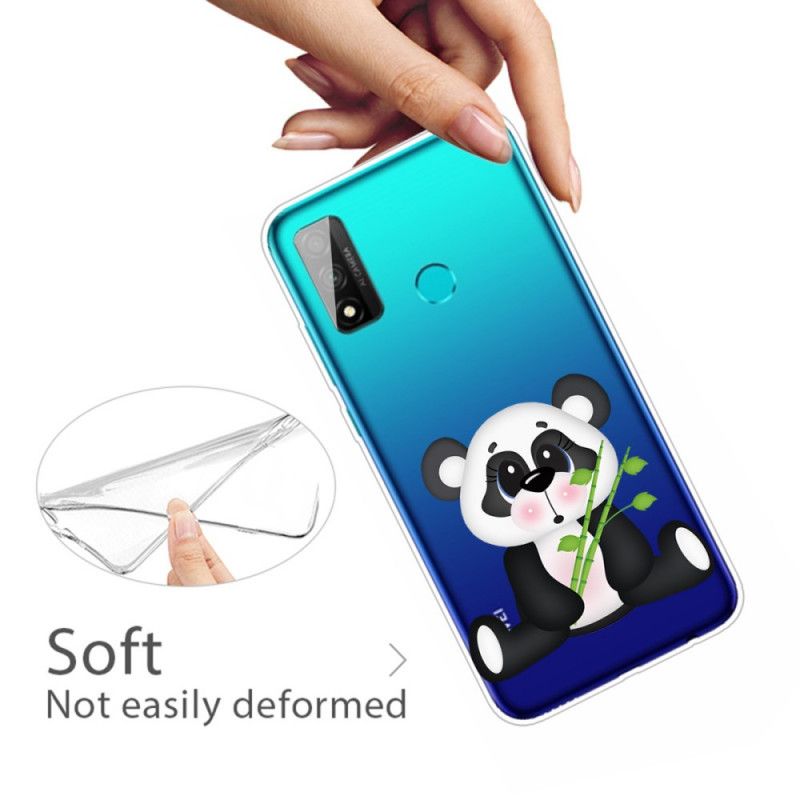 Cover Huawei P Smart 2020 Mobilcover Gennemsigtig Trist Panda