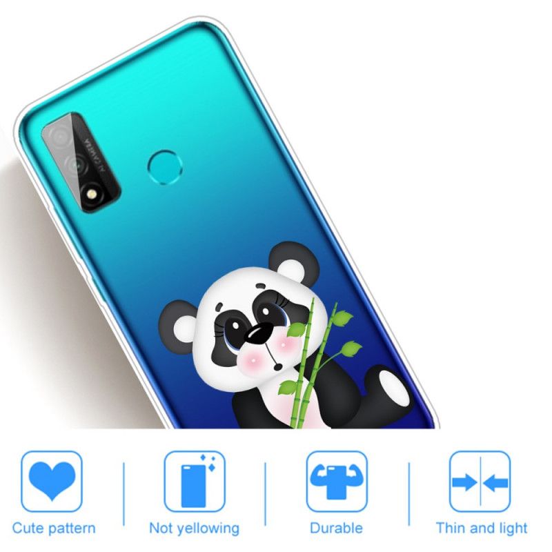 Cover Huawei P Smart 2020 Mobilcover Gennemsigtig Trist Panda