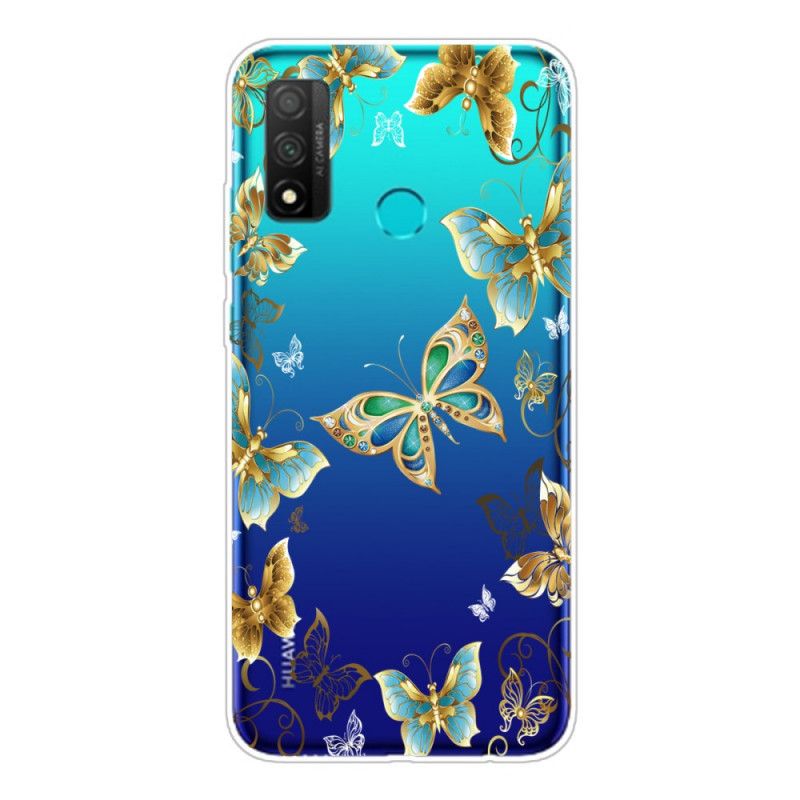 Cover Huawei P Smart 2020 Mobilcover Gyldne Sommerfugle