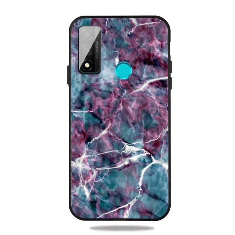 Cover Huawei P Smart 2020 Mobilcover Lilla Marmor