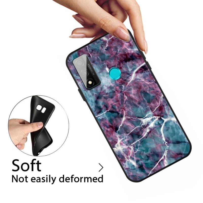 Cover Huawei P Smart 2020 Mobilcover Lilla Marmor