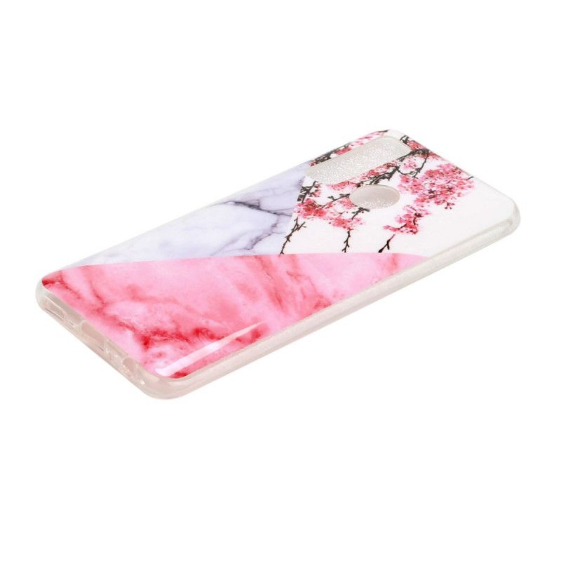 Cover Huawei P Smart 2020 Mobilcover Marmoreret Blomme