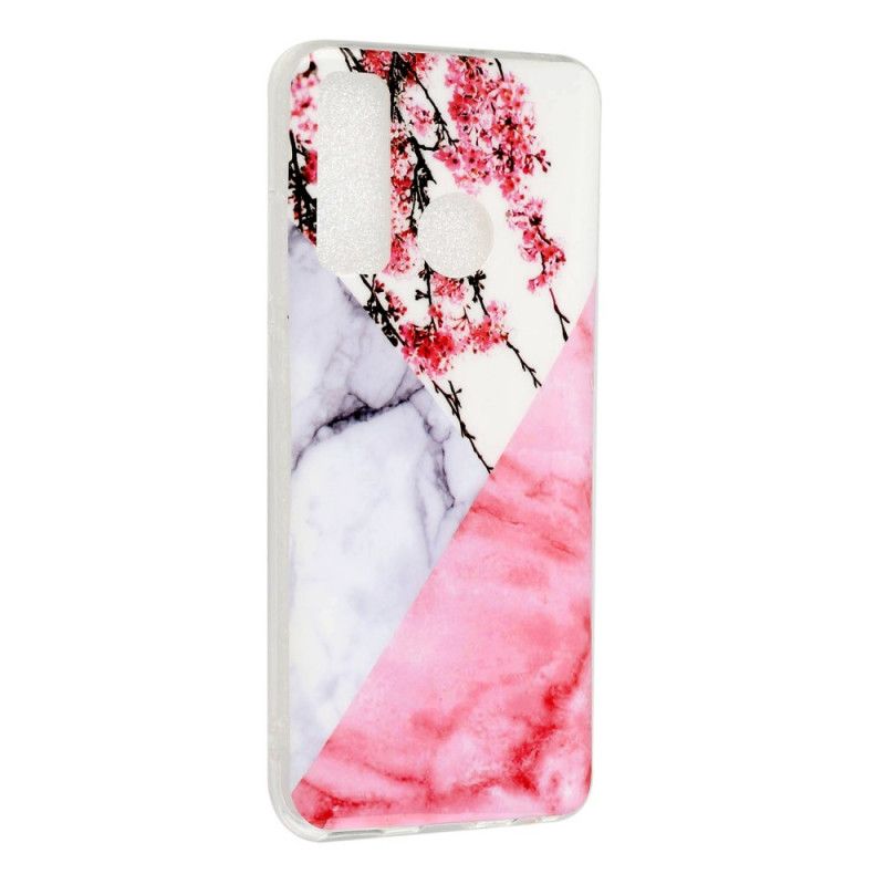 Cover Huawei P Smart 2020 Mobilcover Marmoreret Blomme