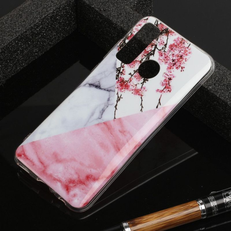 Cover Huawei P Smart 2020 Mobilcover Marmoreret Blomme