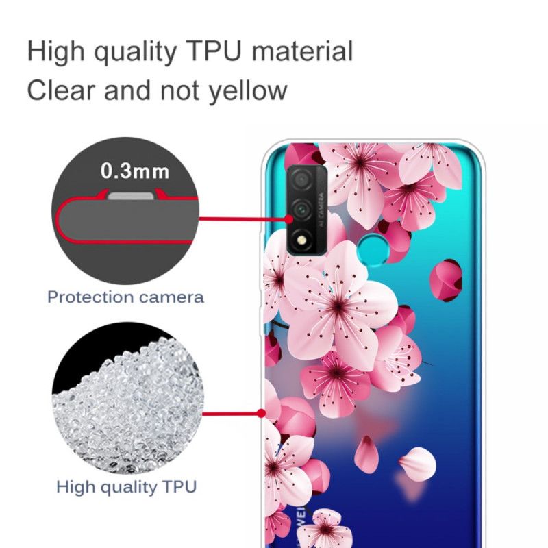 Cover Huawei P Smart 2020 Mobilcover Store Lyserøde Blomster