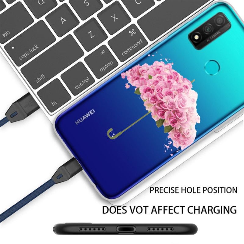 Cover Huawei P Smart 2020 Paraply I Roser Beskyttelse