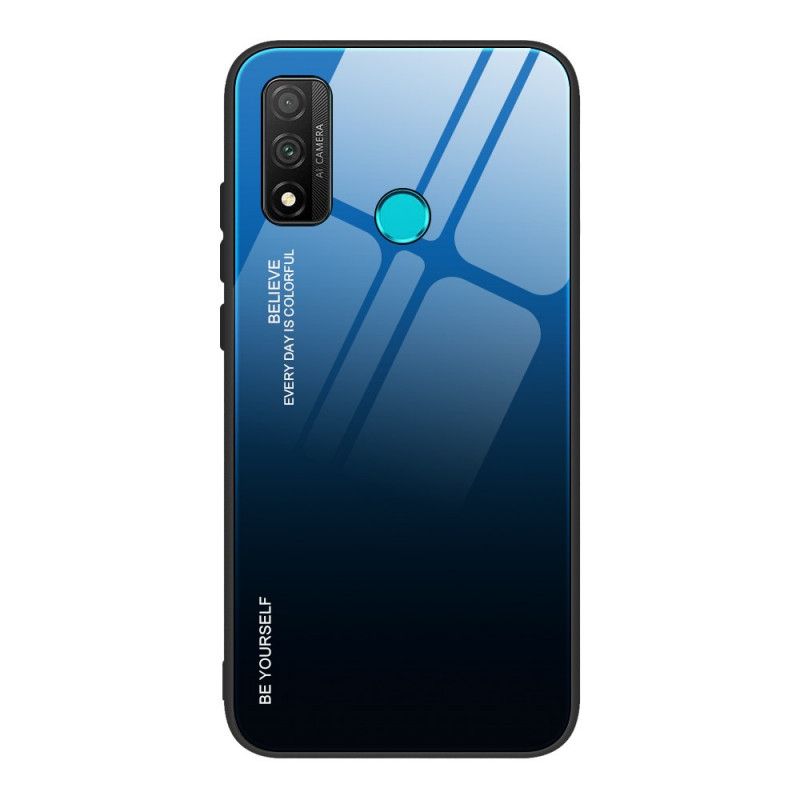 Cover Huawei P Smart 2020 Rød Vær Dig Selv Hærdet Glas