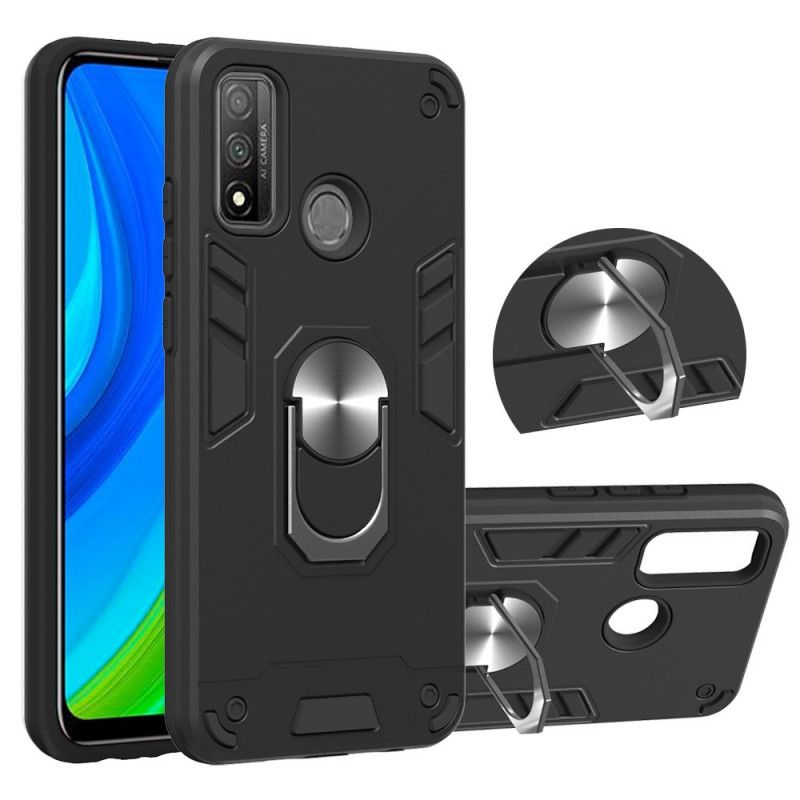 Cover Huawei P Smart 2020 Sort Aftagelig Ringholder