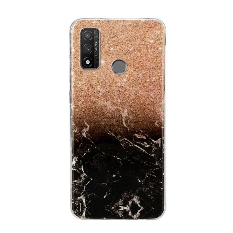 Cover Huawei P Smart 2020 Sort Marmorglitter Original