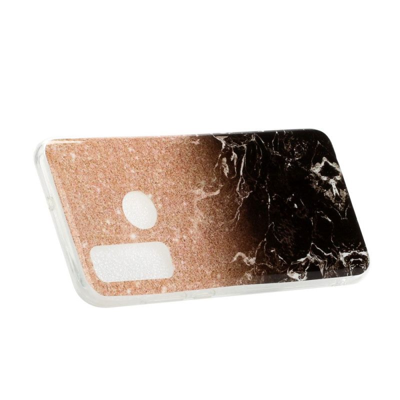 Cover Huawei P Smart 2020 Sort Marmorglitter Original