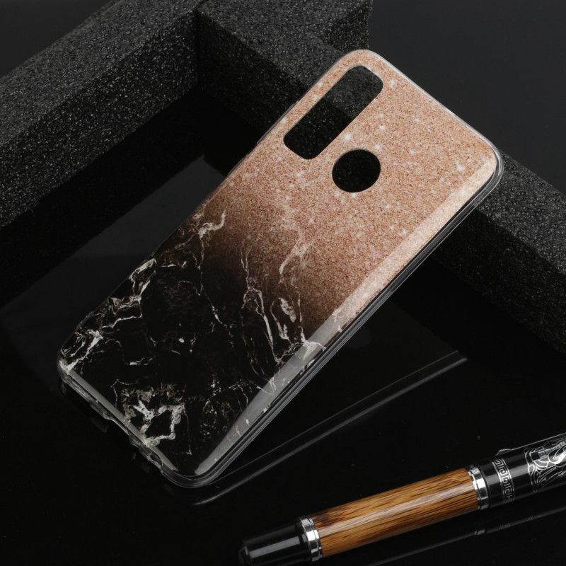 Cover Huawei P Smart 2020 Sort Marmorglitter Original