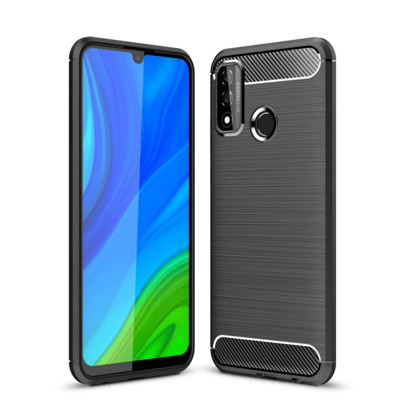 Cover Huawei P Smart 2020 Sort Mobilcover Børstet Kulfiber