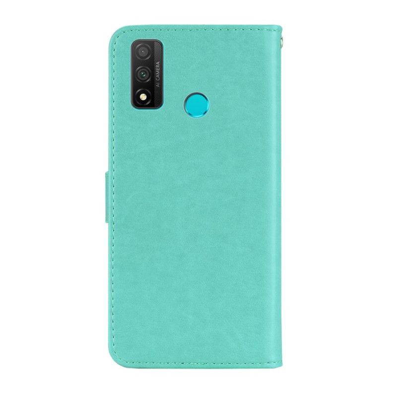 Flip Cover Huawei P Smart 2020 Grå Uglemandala Og Charme