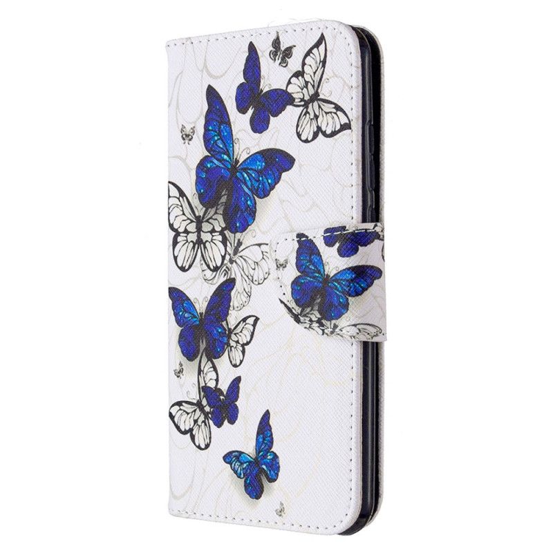 Flip Cover Huawei P Smart 2020 Hvid Kongesommerfugle