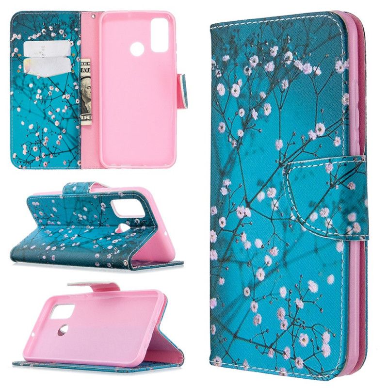 Flip Cover Huawei P Smart 2020 Mobilcover Blomstrende Træ