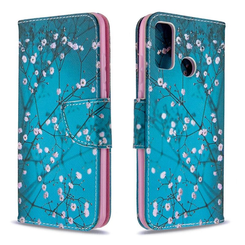 Flip Cover Huawei P Smart 2020 Mobilcover Blomstrende Træ