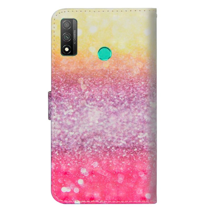 Flip Cover Huawei P Smart 2020 Mobilcover Gradient Magenta Glitter