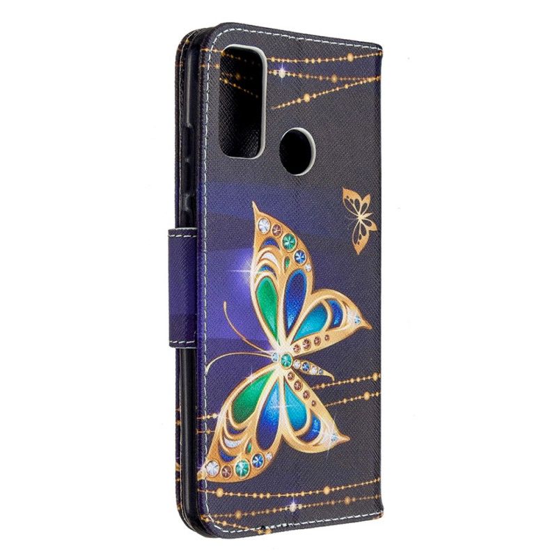 Flip Cover Huawei P Smart 2020 Mobilcover Magisk Sommerfugl