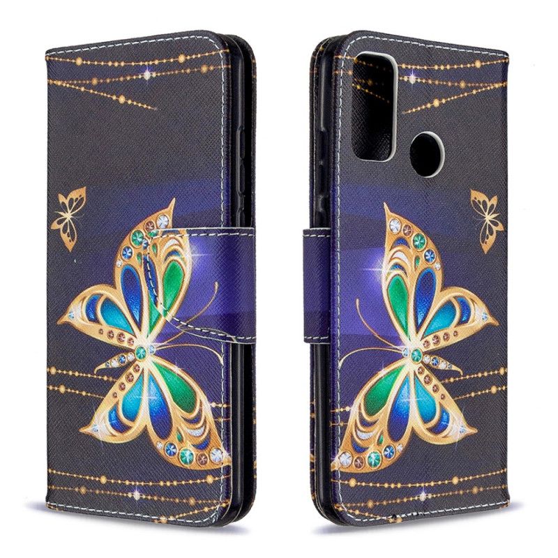 Flip Cover Huawei P Smart 2020 Mobilcover Magisk Sommerfugl