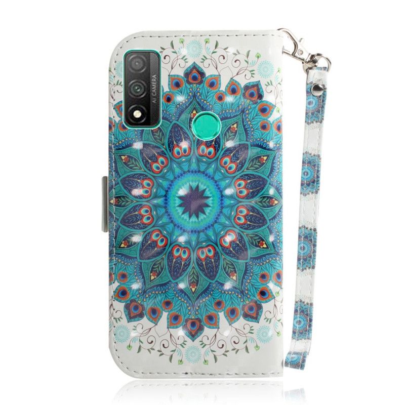 Flip Cover Læder for Huawei P Smart 2020 Mesterlig Mandala Med Rem