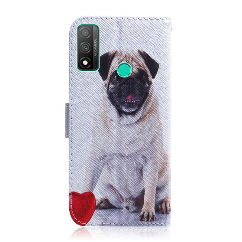 Flip Cover Læder for Huawei P Smart 2020 Mops Hund