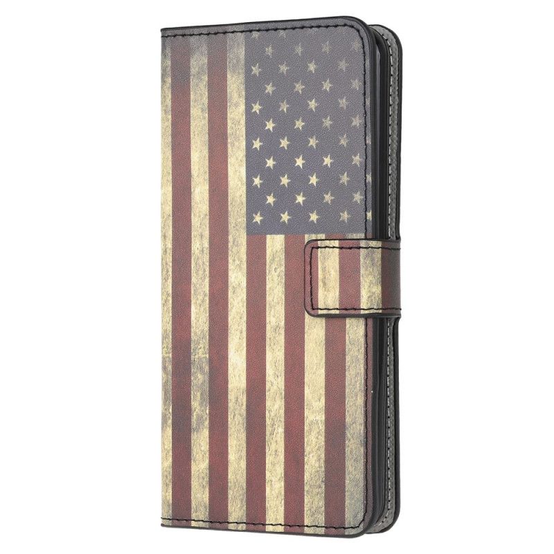 Flip Cover Læder for Huawei P Smart 2020 Usa Flag