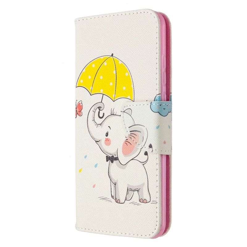 Flip Cover Læder Huawei P Smart 2020 Baby Elefant Beskyttelse