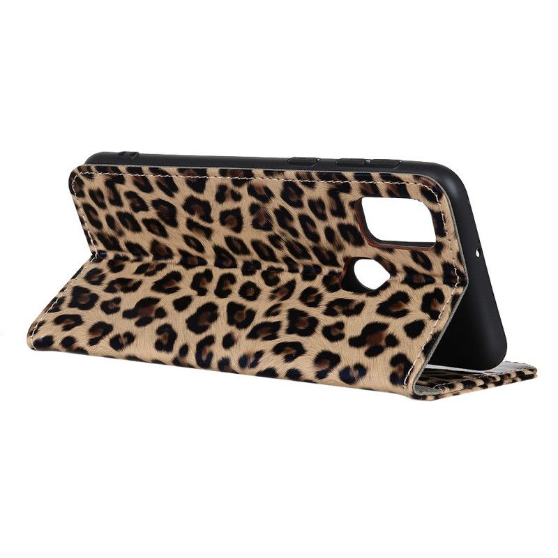 Flip Cover Læder Huawei P Smart 2020 Enkel Leopard