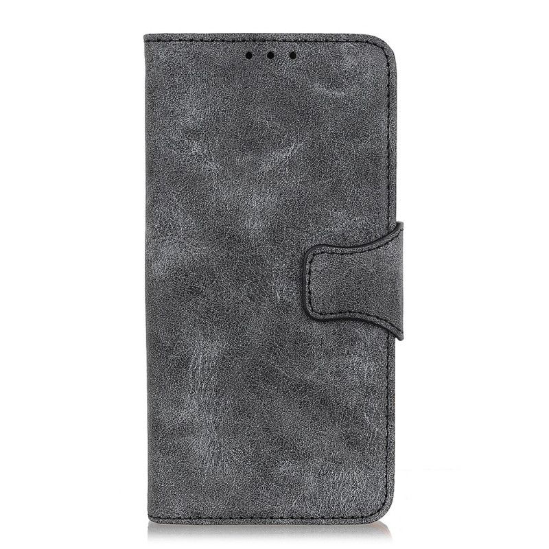 Flip Cover Læder Huawei P Smart 2020 Grå Vintage Dobbeltsidet Magnetisk Klap