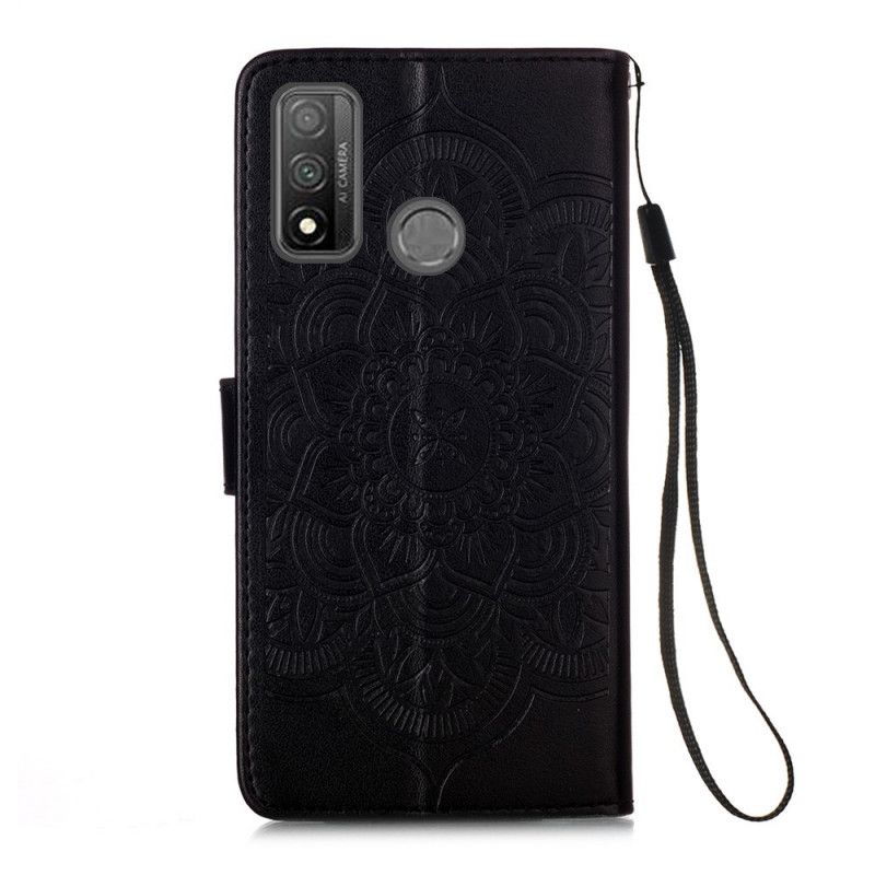 Flip Cover Læder Huawei P Smart 2020 Sort Dreamcatcher Print Og Stringtanga