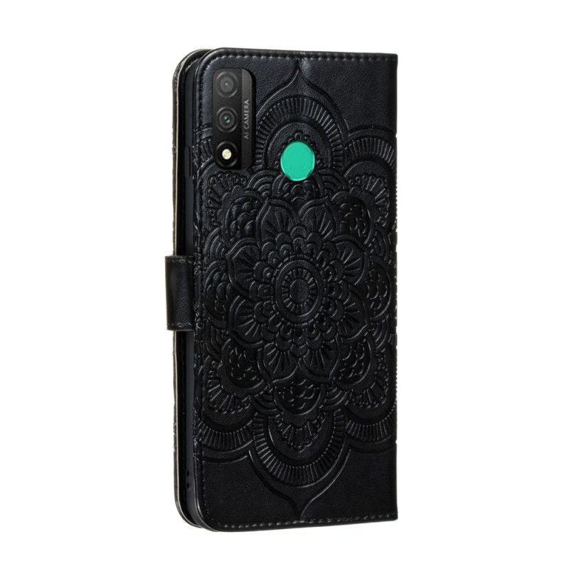 Flip Cover Læder Huawei P Smart 2020 Sort Fuld Mandala