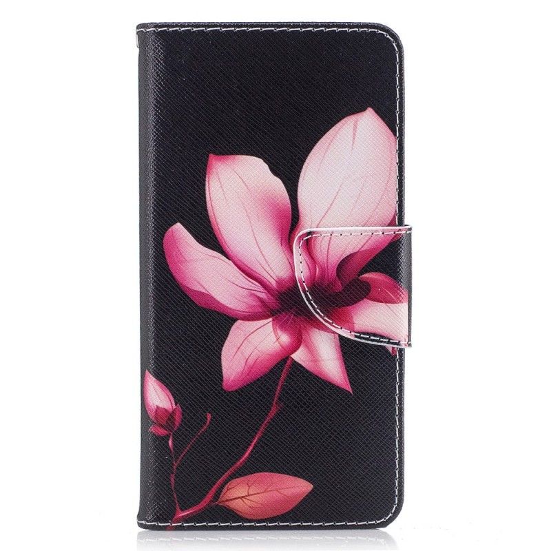 Flip Cover Huawei Y6 2017 Mobilcover Lyserød Blomst