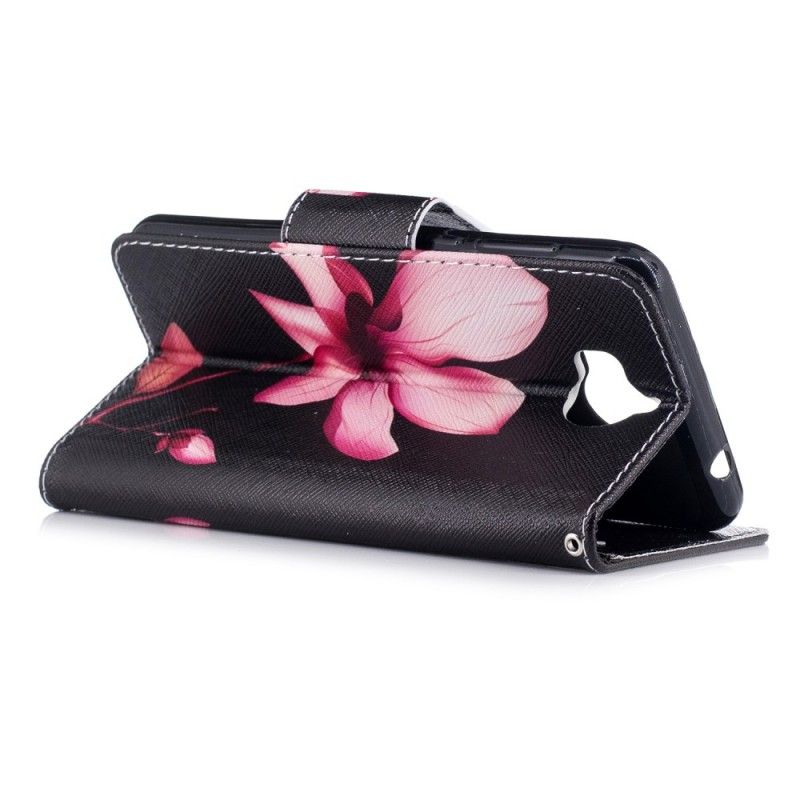 Flip Cover Huawei Y6 2017 Mobilcover Lyserød Blomst