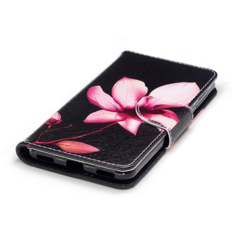 Flip Cover Huawei Y6 2017 Mobilcover Lyserød Blomst