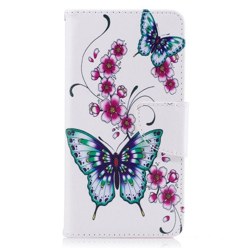 Flip Cover Huawei Y6 2017 Mobilcover Vidunderlige Sommerfugle