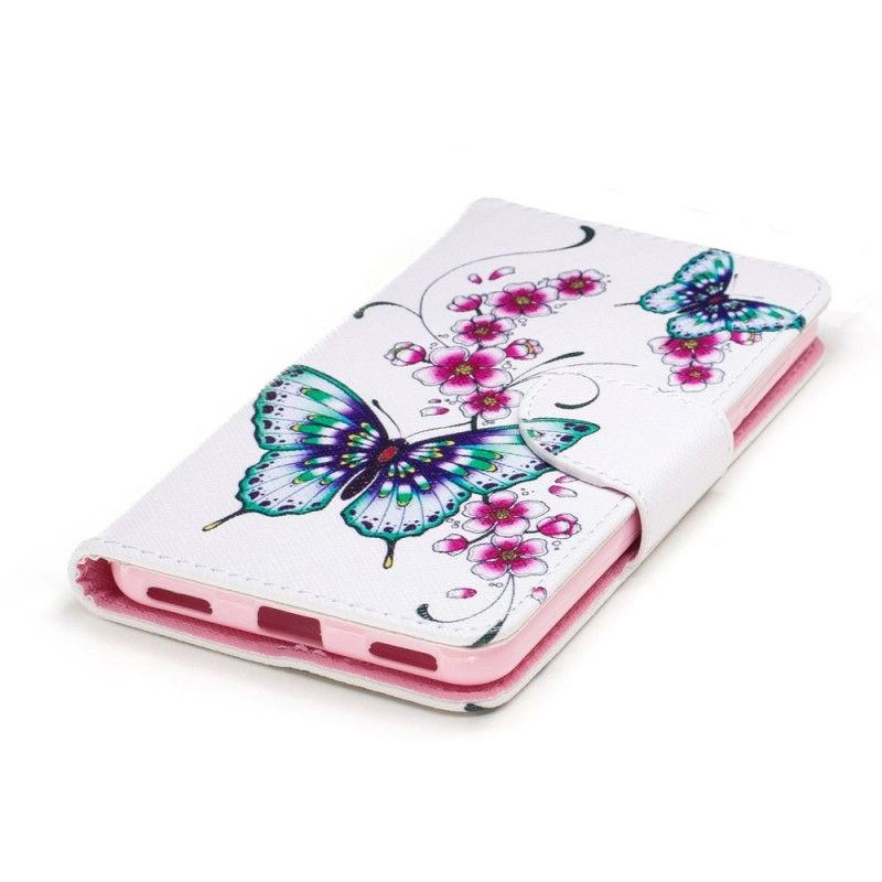 Flip Cover Huawei Y6 2017 Mobilcover Vidunderlige Sommerfugle