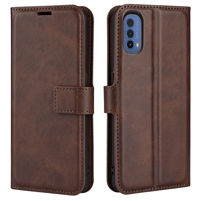 Flip Cover Moto E40 / E30 / E20 Slank Ekstrem Lædereffekt