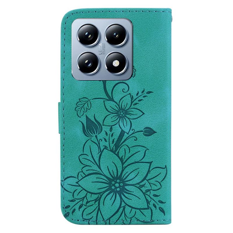 Flip Cover Xiaomi 14t Liljeblomster