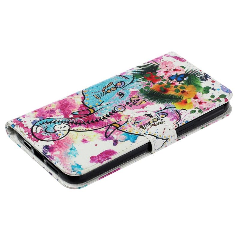 Flip Cover Xiaomi 14t Premium Blomsterelefant