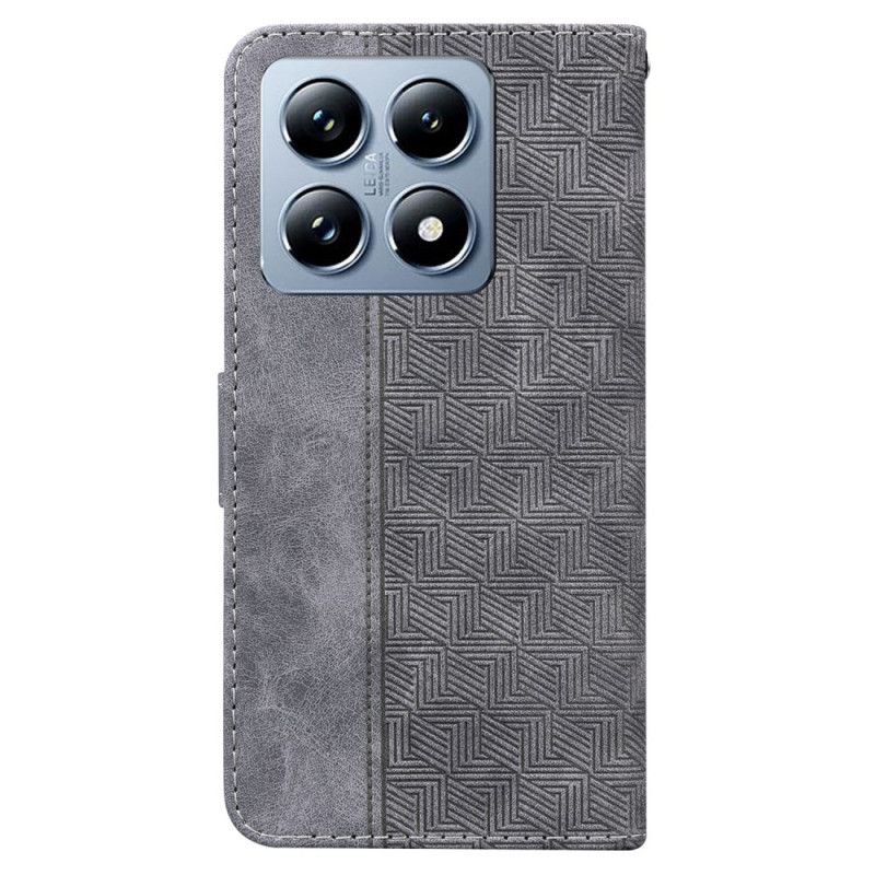 Flip Cover Xiaomi 14t Vævet Mønster