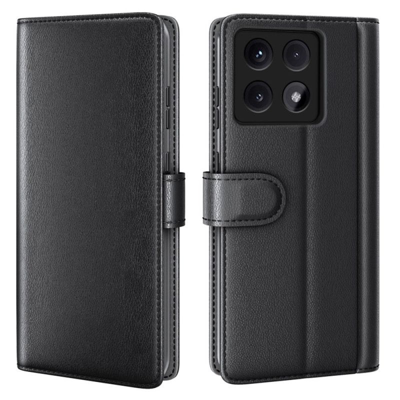 Læder Cover Xiaomi 14t Telefon Etui Ægte Læder