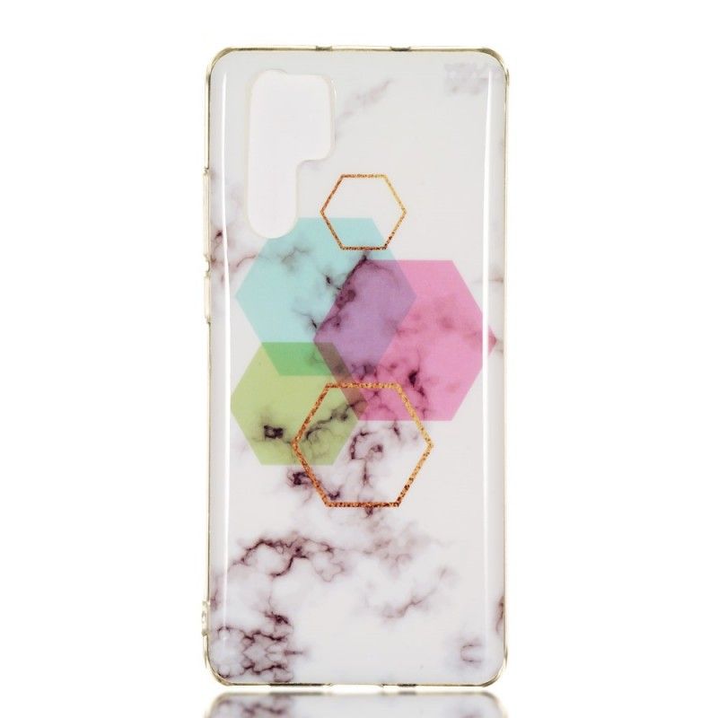 Cover for Huawei P30 Pro Exagon Marmor