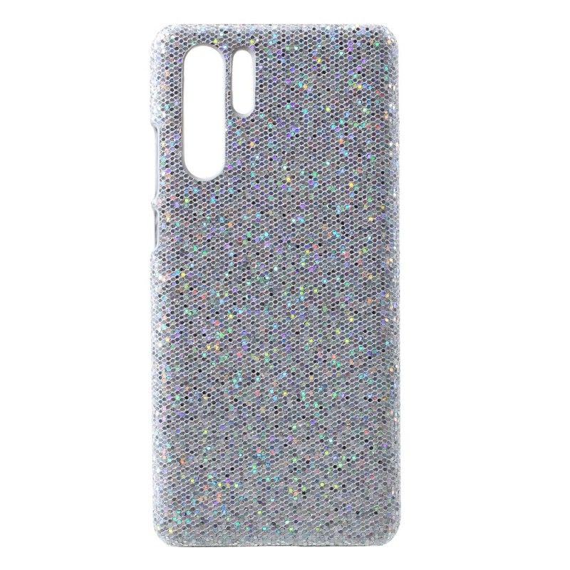 Cover for Huawei P30 Pro Sort Pailletter