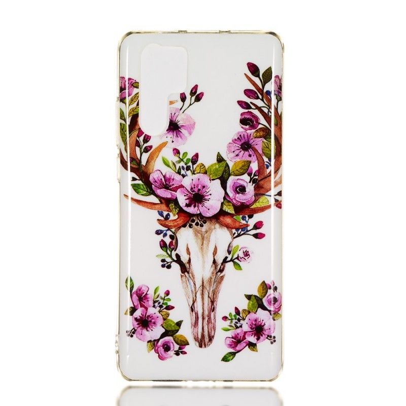 Cover Huawei P30 Pro Fluorescerende Blomstret Elg